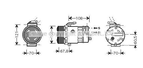 Компрессор AVA COOLING OLAK139