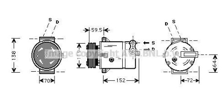 Компрессор AVA COOLING OLAK279