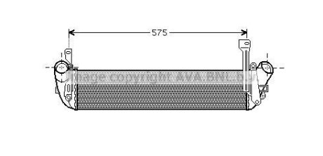 Интеркулер Renault Kangoo 1.5 DCI 01>08 MT AVA AVA COOLING RT4346