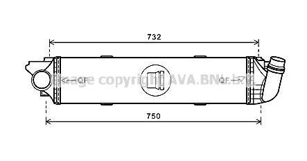 Інтеркулер Renault Trafic III Vivaro 15> 1,6DCI AVA AVA COOLING RT4622