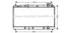 Радиатор охлаждения двигателя Toyota Camry (06-) 2,4i MT AVA AVA COOLING TO2598 (фото 1)