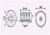 Вентилятор опалювача салону Toyota Corolla (00-) 1.3i 1.4i 1.6i 1.8i AV AVA COOLING TO8735 (фото 1)