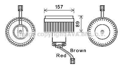 Компрессор салона AVA COOLING VO8176