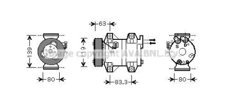 Компрессор AVA COOLING VOAK121