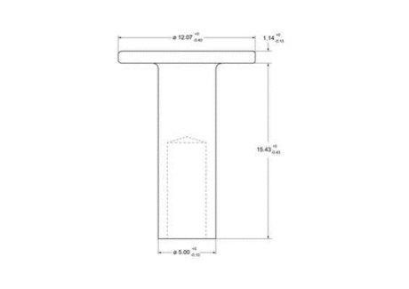 Комплект заклепок СТАЛЬНАЯ ПОЛУТРУБЧАТА 5x15 BERAL 93275