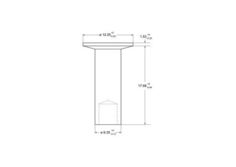 Комплект заклепок СТАЛЬНАЯ ПОЛУТРУБЧАТА 6,35x17,5 BERAL 93686