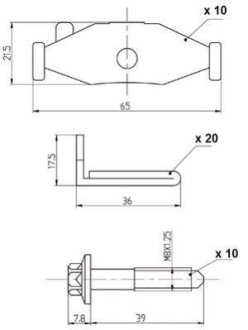 Монтажный комплект тормозного диска BERAL FAC161