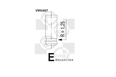 Клапан двигуна BGA V991607