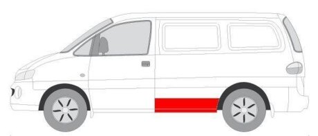 Ремкомплект бічної панелі кузова BLIC 6505063191001P