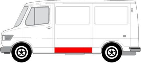Ремкомплект бічної панелі кузова BLIC 6505063545001P