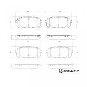Комплект гальмівних колодок BLUE PRINT ADBP420075 (фото 1)