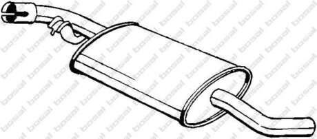 Глушник задня частина VW TRANSPORT 90-94 (233-741) BOSAL 233741
