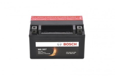 Мотоциклетна АКБ AGM 12V 6 А*ч 105А - заміна на 0986FA1080 BOSCH 0 092 M60 070