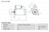 Стартер BOSCH 0986018200 (фото 1)