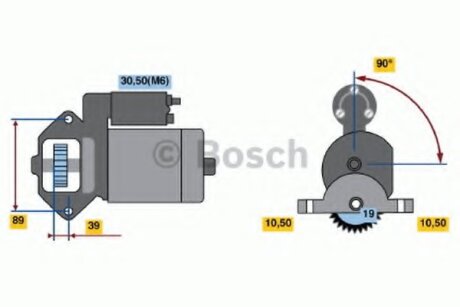 Стартер BOSCH 0986021351