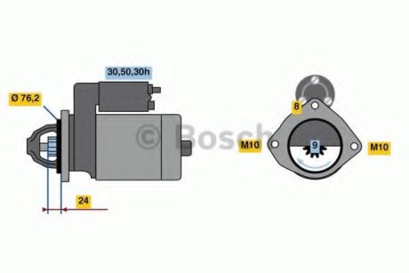 Стартер BOSCH 0986022880