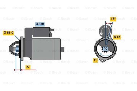 Стартер BOSCH 0986024010