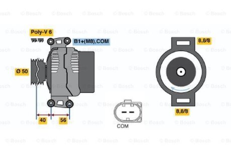 Генератор BOSCH 0986047700