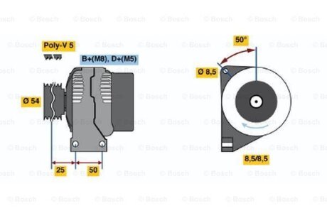 Генератор BOSCH 0986049081