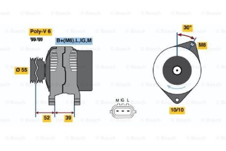 Генератор BOSCH 0986049211
