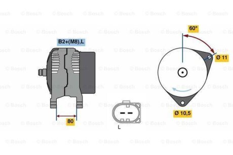 Генератор BOSCH 0986049950