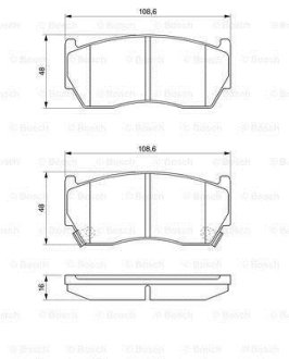 ГАЛЬМІВНІ КОЛОДКИ, ДИСКОВІ BOSCH 0 986 424 369