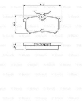 A_Колодки гальмівні дискові BOSCH 0986424472