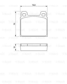 ГАЛЬМІВНІ КОЛОДКИ, ДИСКОВІ BOSCH 0986460111