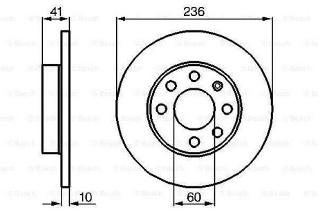 Тормозной диск – замена на 0986479829 BOSCH 0986478080