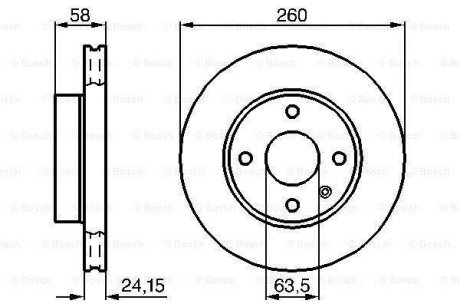 Диск тормозной BOSCH 0 986 478 346