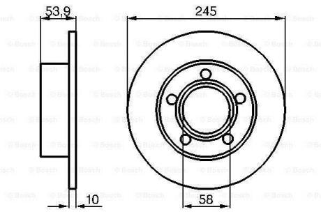 Диск гальмівний BOSCH 0986478461