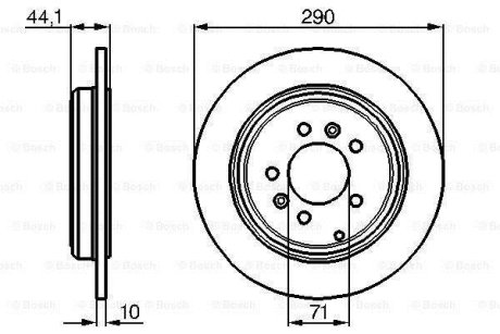 Диск тормозной BOSCH 0 986 478 556