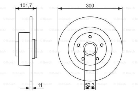 Тормозной диск BOSCH 0986479573