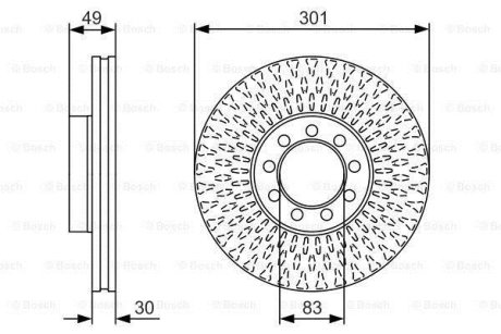 Диск тормозной BOSCH 0 986 479 A23