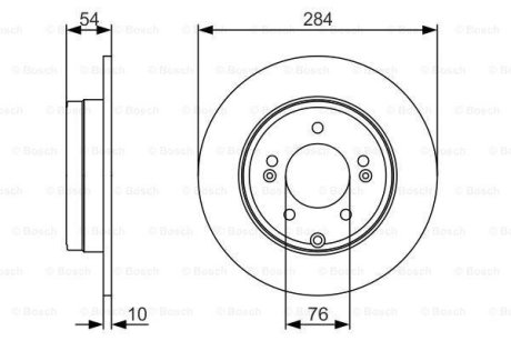 Диск тормозной BOSCH 0986479A45