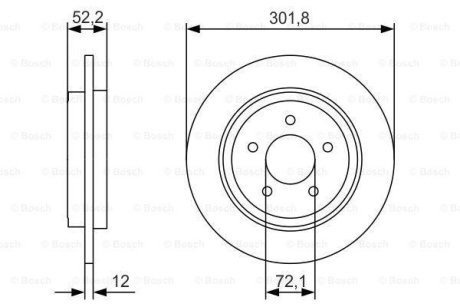 Диск тормозной BOSCH 0 986 479 A53