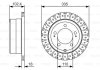 Диск гальмівний TOYOTA Land Cruiser J6/J7/J10 \'\'R \'\'98-07 BOSCH 0986479A61 (фото 1)