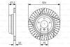 Диск тормозной BMW 1 E81/3 E90 \'\'R "05-13 BOSCH 0986479A78 (фото 1)