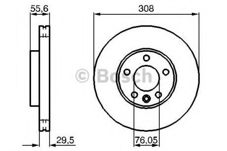 Тормозной диск BOSCH 0986479B88