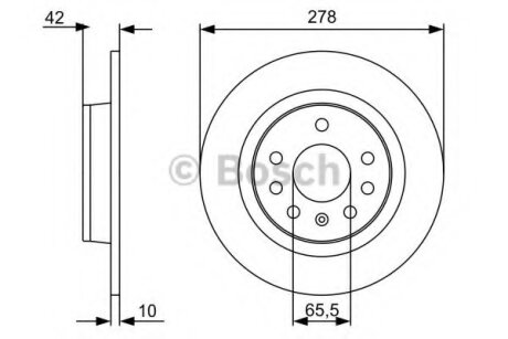 Гальмівний диск BOSCH 0986479C80