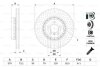 Гальмівний диск складається з двох частин BOSCH 0986479E21 (фото 1)