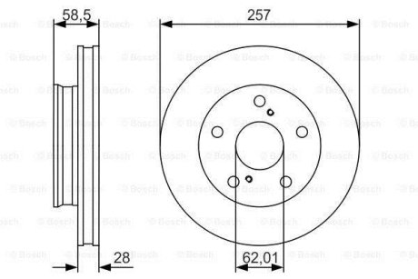 Диск тормозной BOSCH 0 986 479 R53