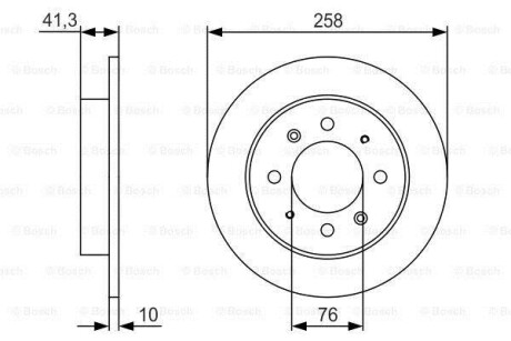 Диск тормозной PR2 - замена на 0986479462 BOSCH 0986479S57