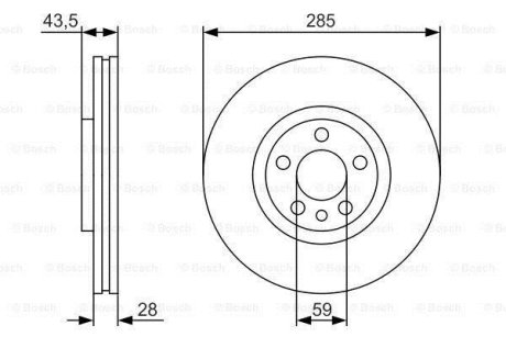 ДИСК тормозной передний PREMIUM2 BOSCH 0 986 479 S62