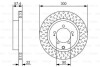 Диск тормозной MITSUBISHI Lancer EVO IX/VIII 2,0 4G63 R \'\'04>> BOSCH 0986479T33 (фото 1)