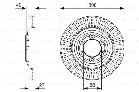 Диск гальмівний BOSCH 0986479V29