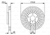 Диск тормозной INFINITI/NISSAN FX35/FX/Maxima \'\'F\'\'3,5-4,5\'\'02-08 BOSCH 0986479V60 (фото 1)