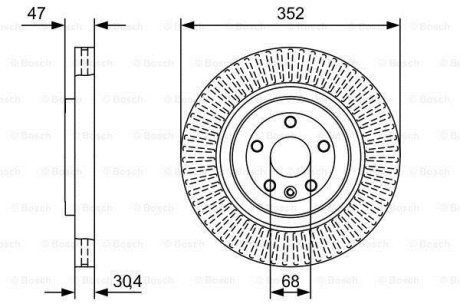 Тормозной диск BOSCH 0986479W53