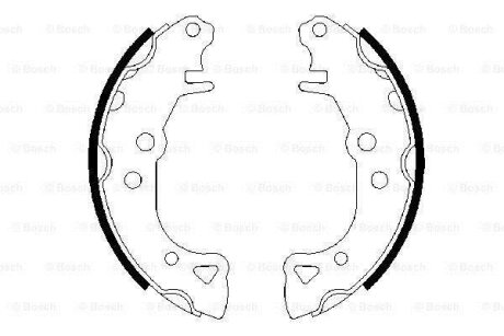 Гальмівна колодка BOSCH 0986487252