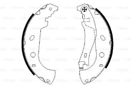 Гальмівна колодка BOSCH 0986487559